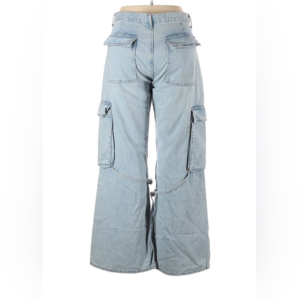 Zara size 14 Cotton Wide Leg Jeans - Picture 2 of 5